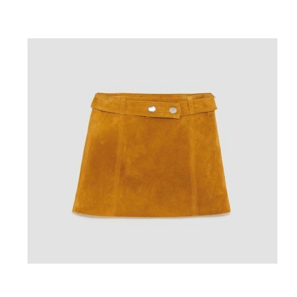 Zara Faux Suede Skirt - Picture 4 of 7